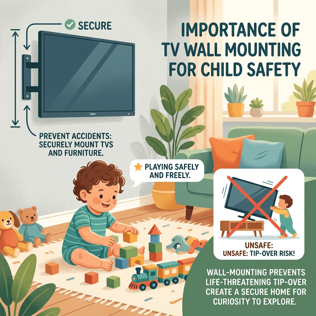 Child Safety: Why You MUST Wall Mount Your TV