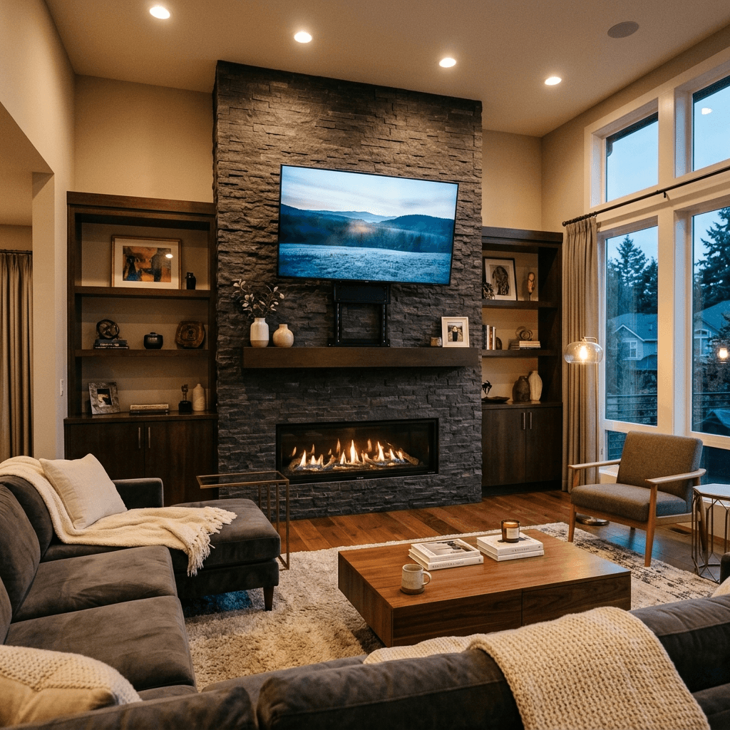 Gas Fireplace TV Mounting: Is It Safe for Your TV?