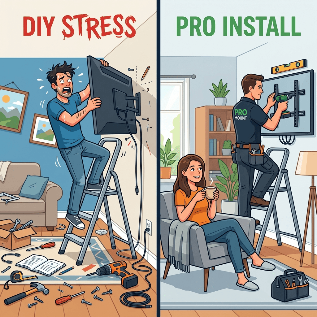 TV Installation in Toronto: Professional vs DIY — Is It Worth It?