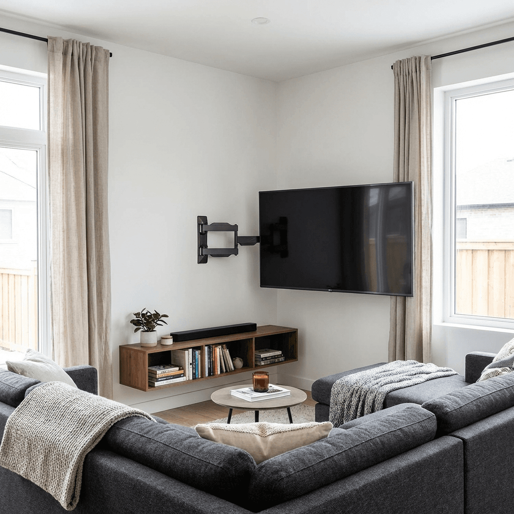 Corner TV Mounting Solutions for Awkward Spaces